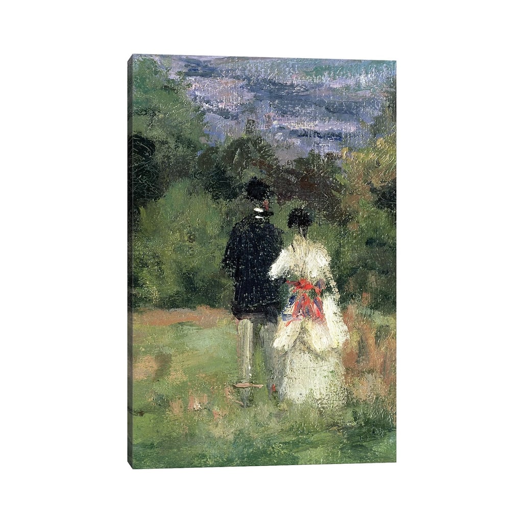 iCanvas "Louveciennes, detail of lovers " by Camille Pissarro Canvas Print