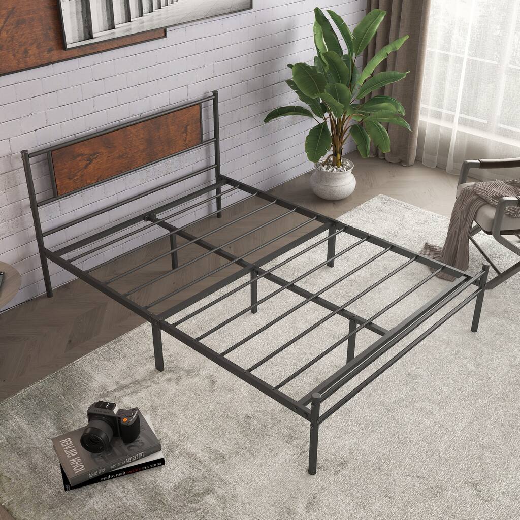 Simplism metal bed frame queen size