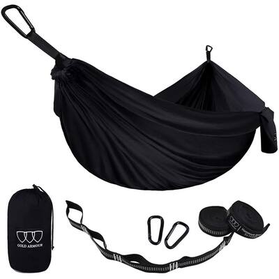 Camping Hammock USA Brand Single Parachute Hammock 2 Tree Straps