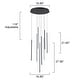 preview thumbnail 29 of 61, 8/12/18-Light Dimmable Integrated LED Chandelier Linear Kitchen Island Light