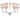 SAFAVIEH Lighting Erin Adjustable 6-light Pearl White Chandelier - 28" W x 28" D x 21 - 93" H - 28" W x 28" D x 21 - 93" H