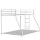 preview thumbnail 7 of 8, Sturdy Twin over Full Metal Bunk White for Kids and Adult,Low Profile and Easy Climbing with Stable Ladder