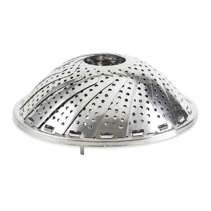 Stainless Steel Vegetable Steamer - 12 inch - Grey 12inch