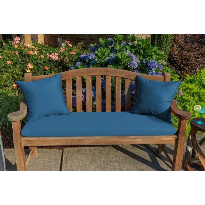 Sunbrella® Solid Fabric 1-Piece Indoor/Outdoor Square Throw Pillow, 20"W x 20"L, Canvas Macaw