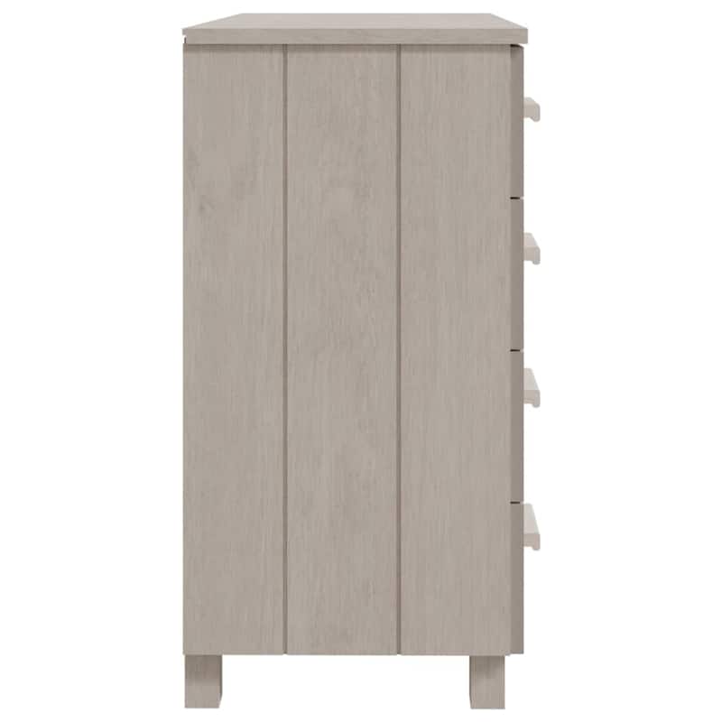 vidaXL Sideboard Bar Buffet Console Cabinet with Drawers HAMAR Solid Wood Pine - 31.1"x15.7"x31.5"