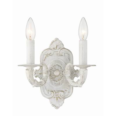 Crystorama Lighting Group Paris Flea Market 2 Light 10-1/2" Wide Wall
