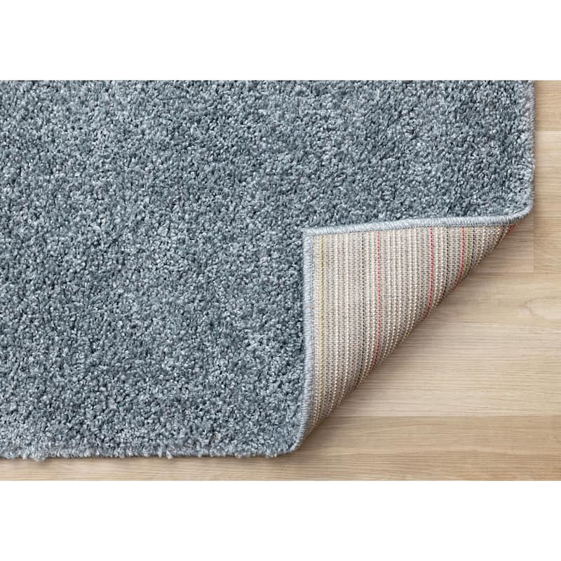 Brooklyn Collection - Blue Shag Indoor Rug