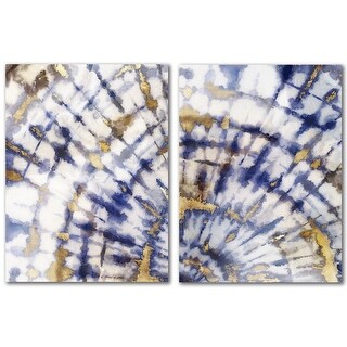 Tie Dye by PI Creative Art 2 Piece Wrapped Canvas Wall Art Set - Bed ...