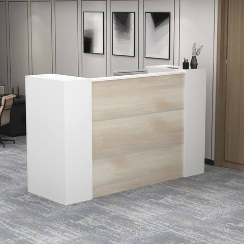 70.9"W Lagre Rectangular Reception Table Desk Working Desk Wirting