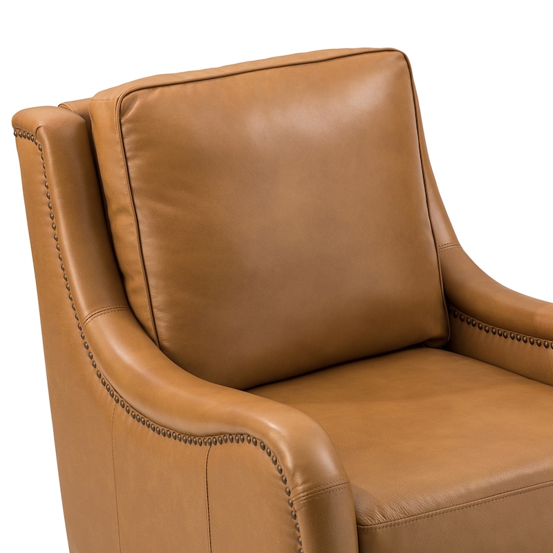 Pascual Comfy Living Room Armchair with Solid Wood Legs