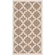SAFAVIEH Courtyard Dorthey Indoor/ Outdoor Patio Backyard Rug - 2' x 3'7" - Brown/Bone