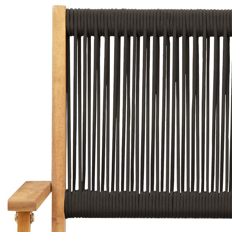 vidaXL Folding Patio Chairs Outdoor Garden Seating Furniture Solid Wood Acacia