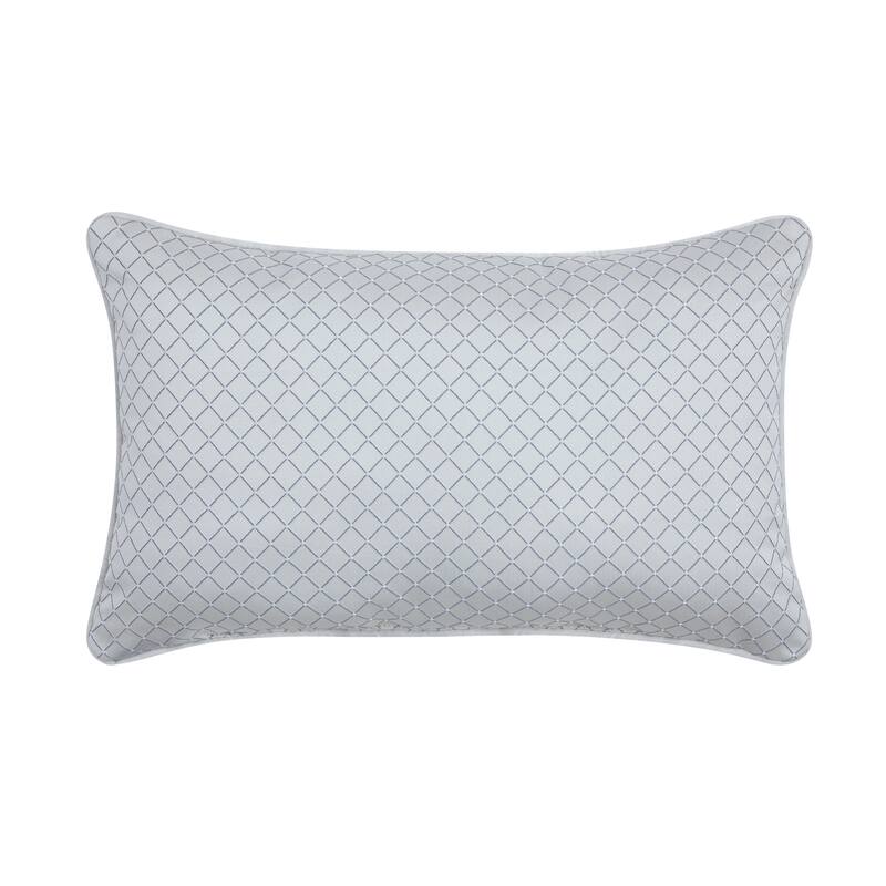 Boulevard Boudoir Decorative Throw Pillow - Polyester - Sterling - Accent