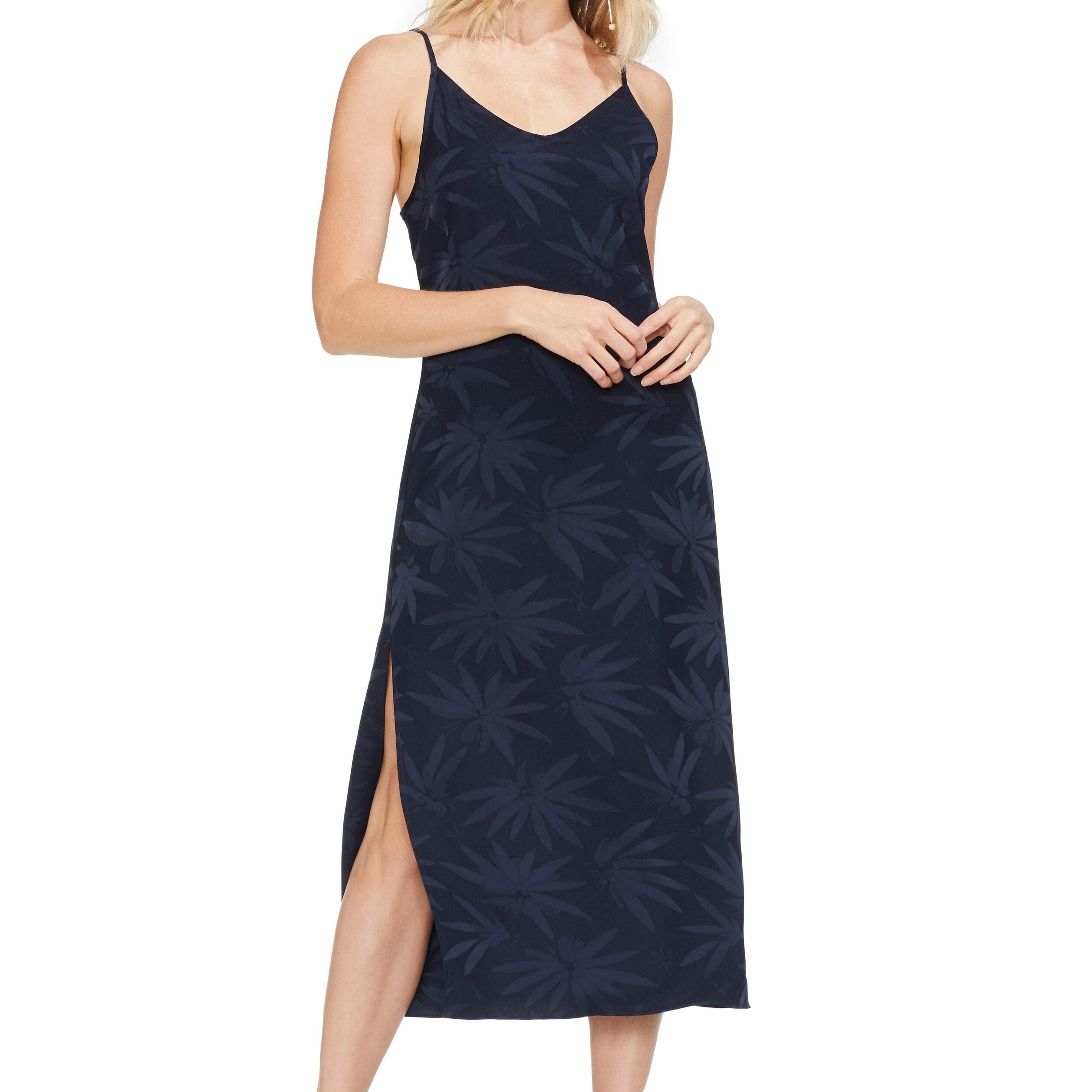 vince navy slip dress