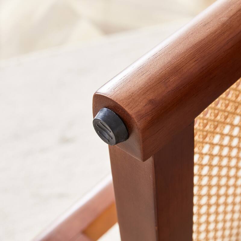 Chinese country retro solid wood dining table,simple modern imitation rattan dining table.Suitable for dining room, living ro