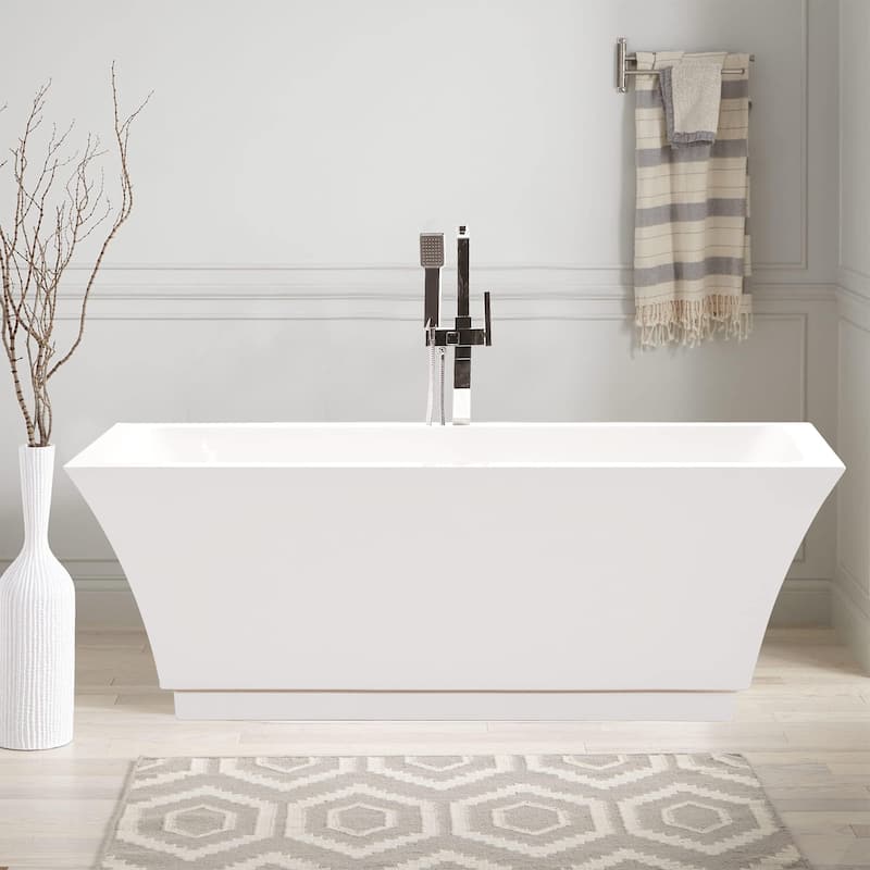 Vanity Art 67" Acrylic Freestanding Soaking Bathtub