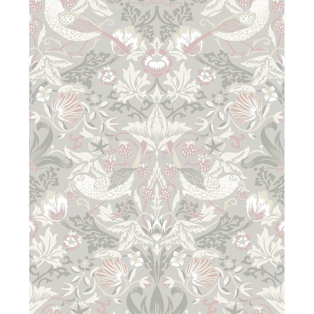 Seabrook Designs Fragaria Garden Non-Woven Unpasted Wallpaper