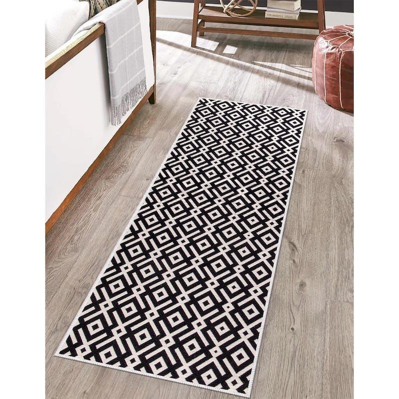 SussexHome Non-skid Ultra-thin Blended Runner Rug - 20" x 59"