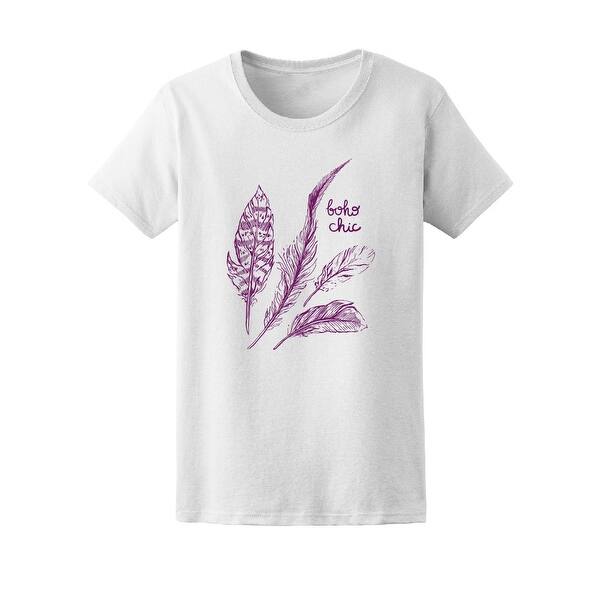 Shop Boho Chic Tribal Feathers Tee Women S Image By Shutterstock