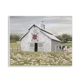 Stupell Rustic Barn Meadow Wall Plaque Art Design By Amber Sterling ...