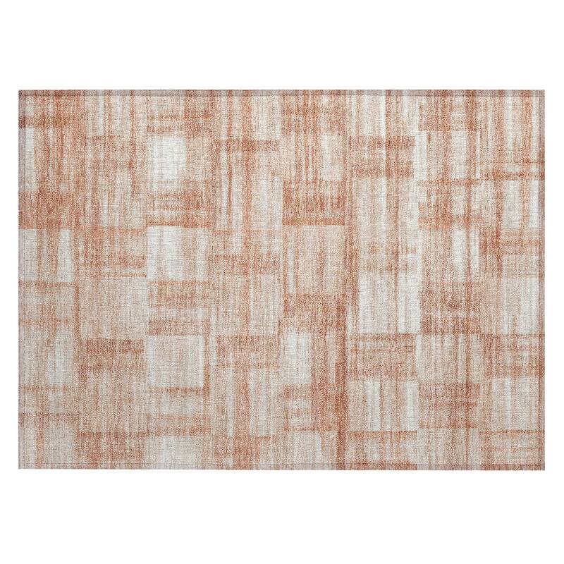 Machine Washable Indoor/ Outdoor Solid Hatches Chantille Rug