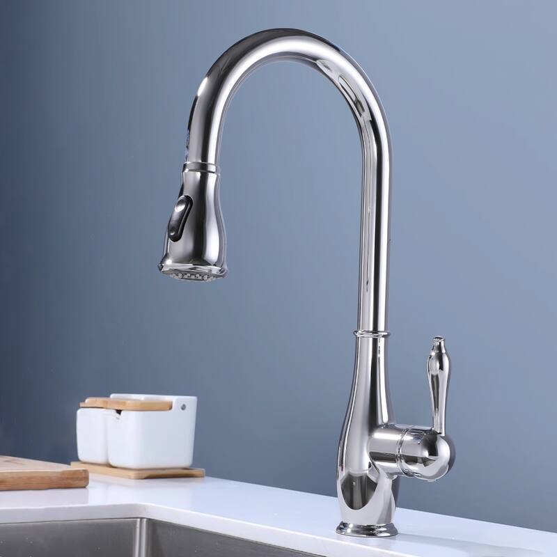 Topcraft High-arc Stainless Steel kitchen Sink Faucet