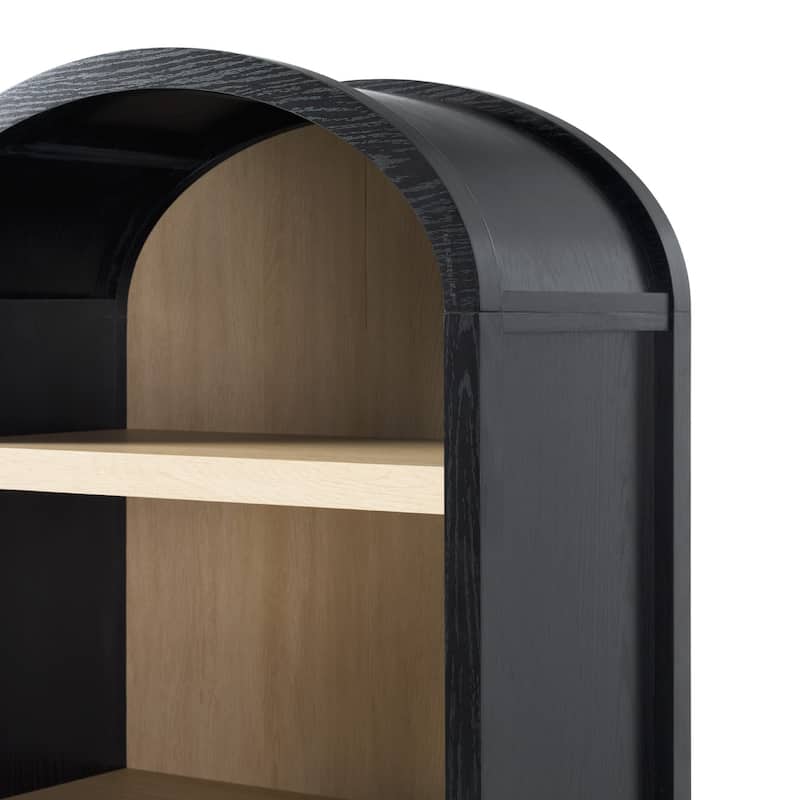 Middlebrook Designs 3 Shelf Open Arched Bookcase Cabinet