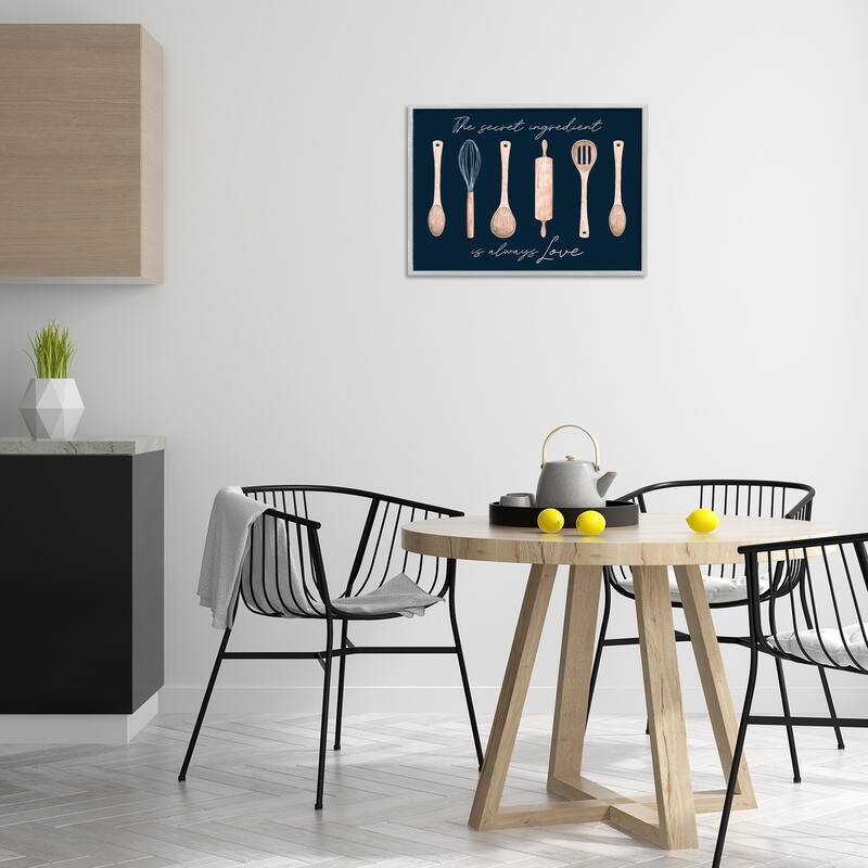 Stupell Secret Ingredient Always Love Framed Giclee Art Design By Lux + Me Designs