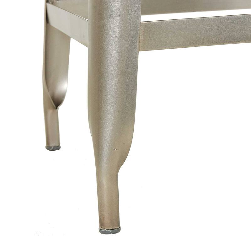 Bristol Leather Counter Stool by East at Main, Set of 2 - 14x14x27