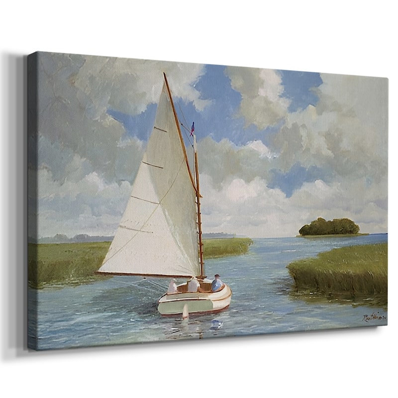 Vintage Nautical Print-XIX -Gallery Wrapped Canvas - 32x48