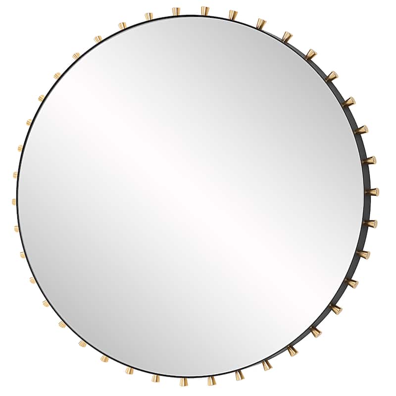 Uttermost Cosmopolitan Round Mirror - 37.38"W x 37.38"H x 1.75"D