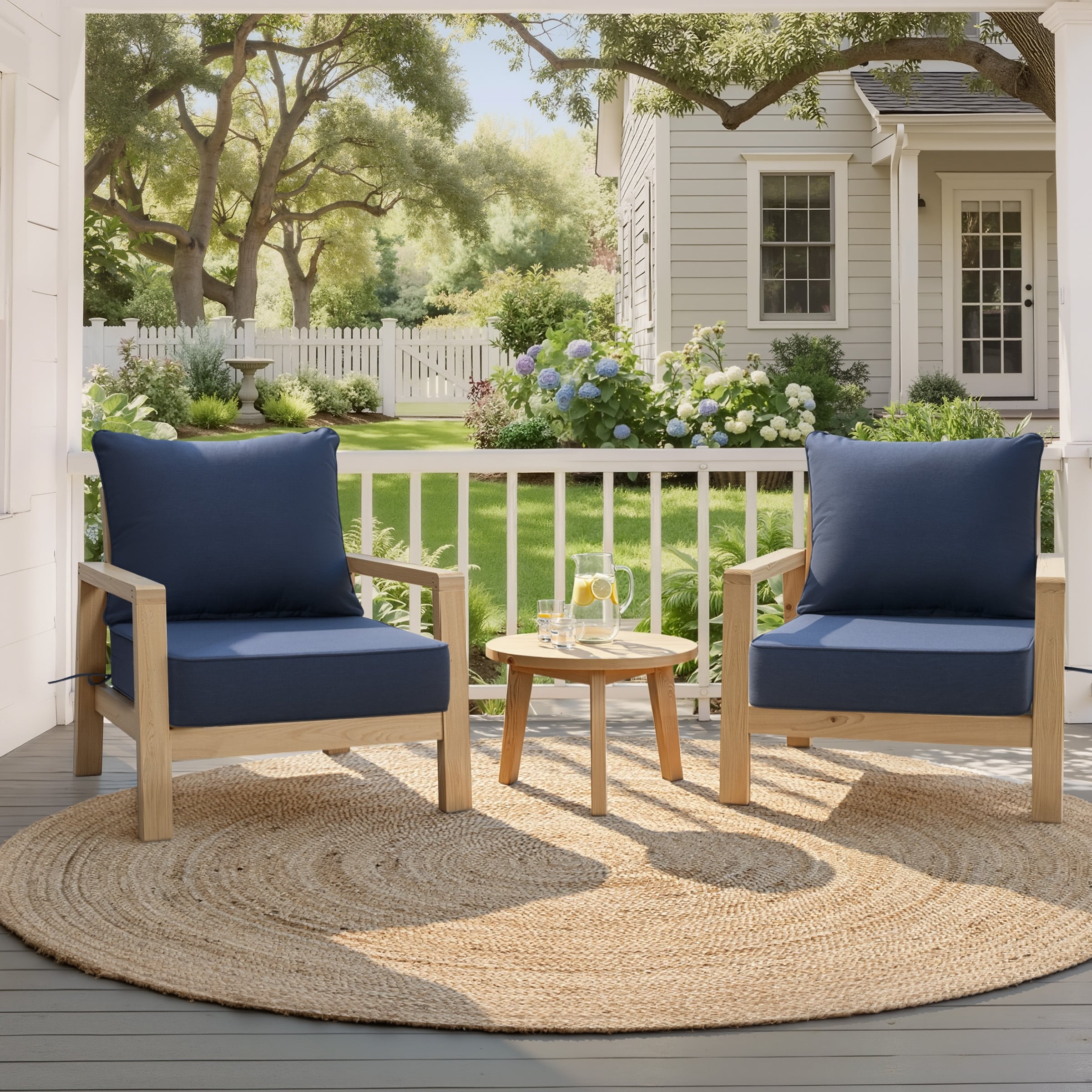 Crestlive Products Outdoor Premium Deep Seat Cushion Set