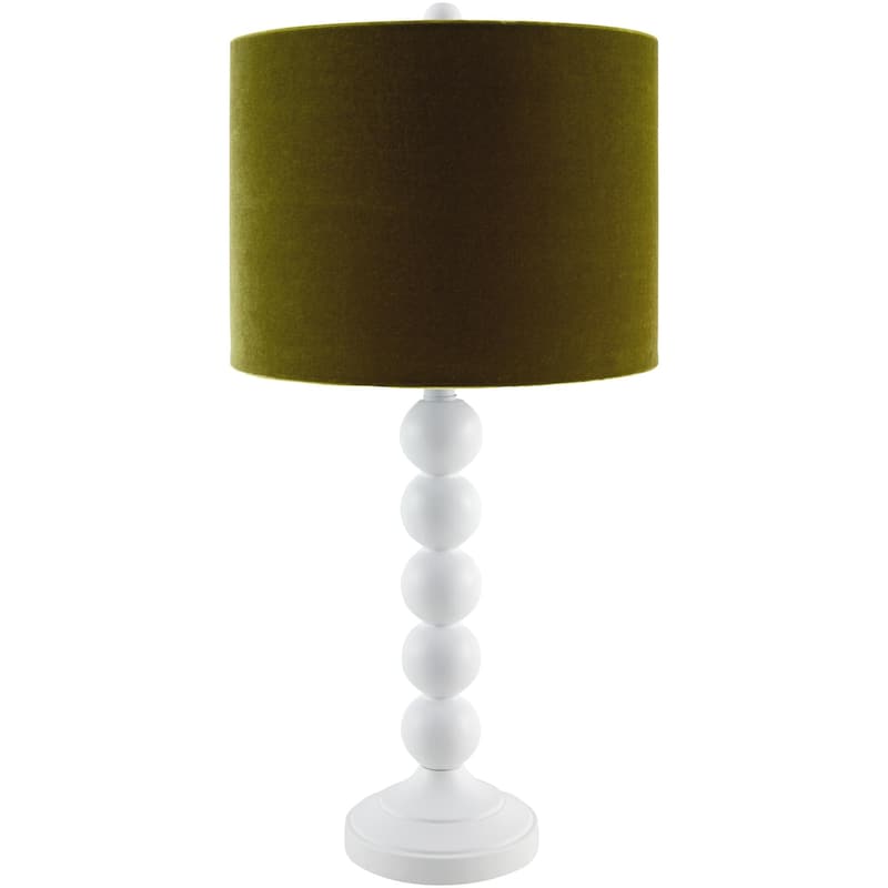 Livabliss Zelda Traditional Accent Table Lamp - White/Green