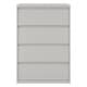preview thumbnail 4 of 9, Hirsh 36-in Wide HL10000 Series 4 Drawer Lateral File Cabinet, White