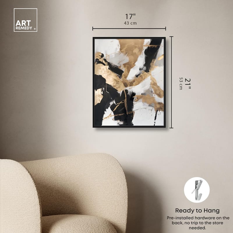Cracked Gilt II Canvas by Art Remedy