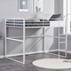 preview thumbnail 33 of 31, Metal Loft Bed Twin, Loft Bed Frame with Guard Rails and Flat Ladder