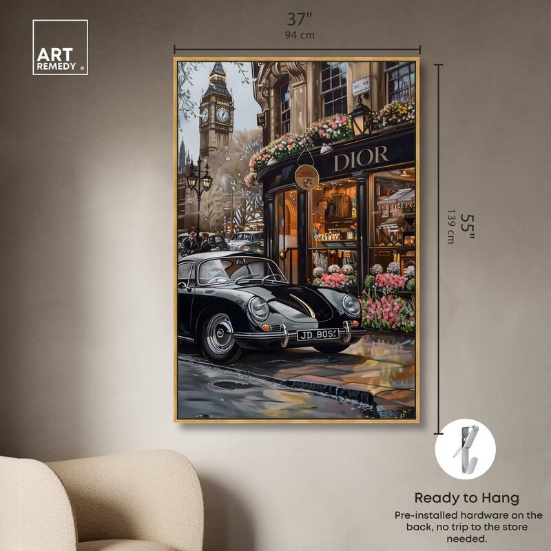 A View of London from the Car Canvas by Art Remedy