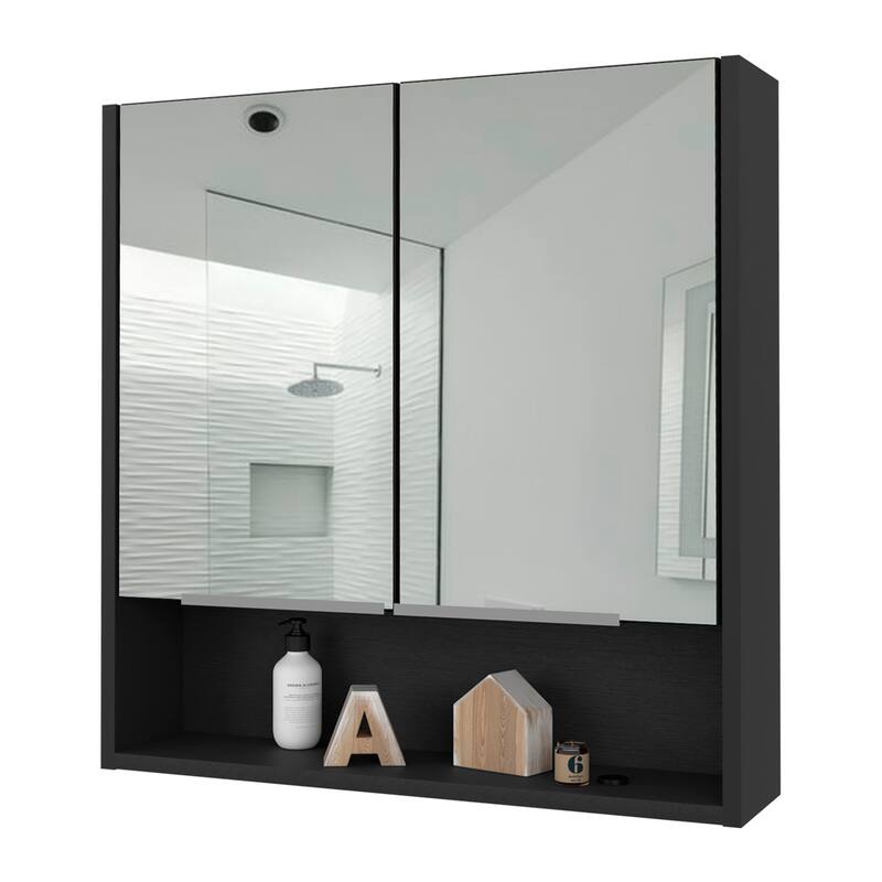 Medicine Cabinet With Mirror And Three Internal Shelves