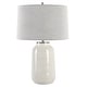 preview thumbnail 4 of 5, Uttermost Odawa White Farmhouse Table Lamp - 26"H, Shade 10"H x 17"Dia.
