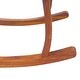 preview thumbnail 7 of 5, Outsunny Outdoor Patio Acacia Wood Rocking Chair with Cushioned Seat - White 1 PC