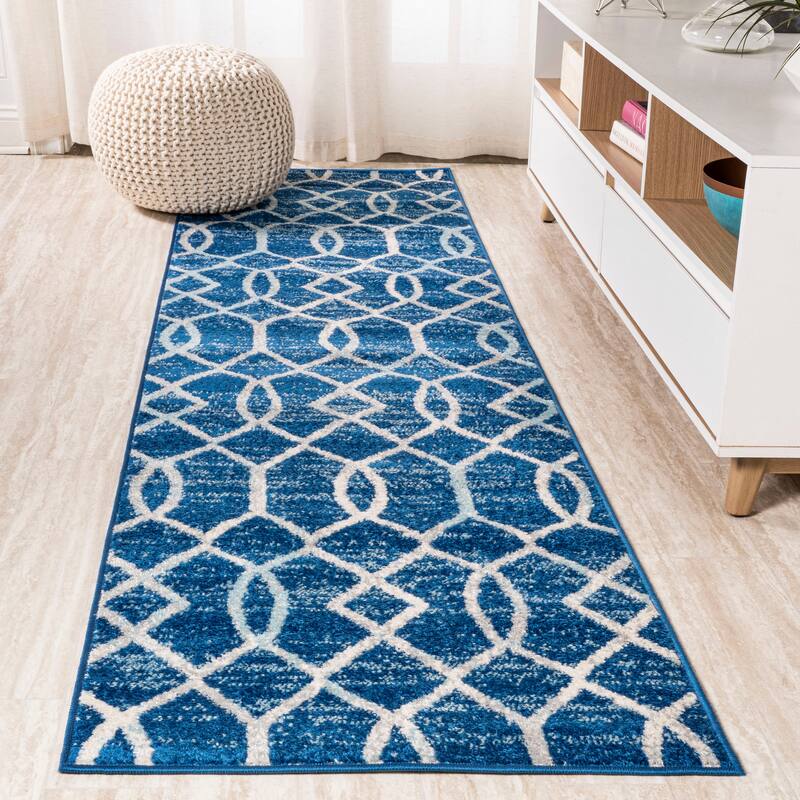 JONATHAN Y Moroccan Ogee Fretwork Area Rug