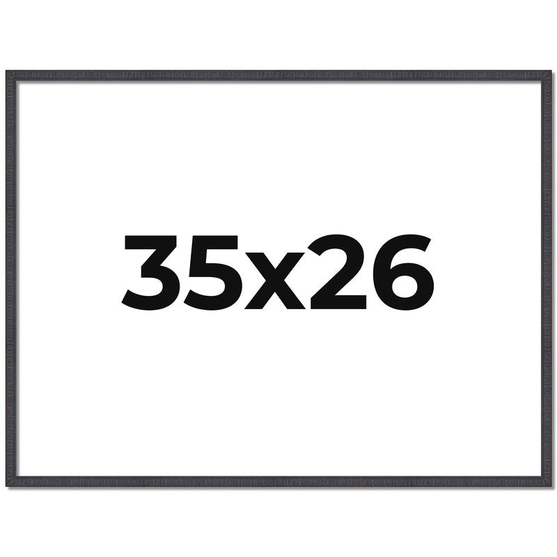35x26 Frame Brown Picture Frame - Complete Modern Photo Frame Includes
