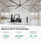preview thumbnail 36 of 42, 240"/264"/288" HVLS Industrial Ceiling Fan 120V 1-Phase with Aluminum Blades for Warehouse, Factory, Gym, Barn