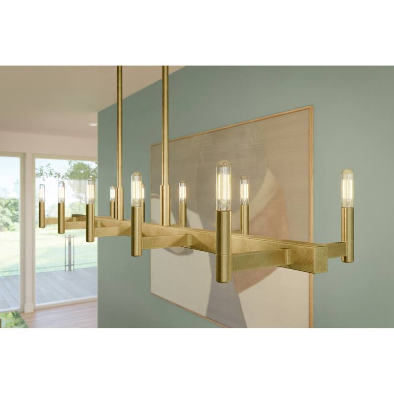 Kichler Lighting Ezro 50 in. 10-Light Linear Chandelier