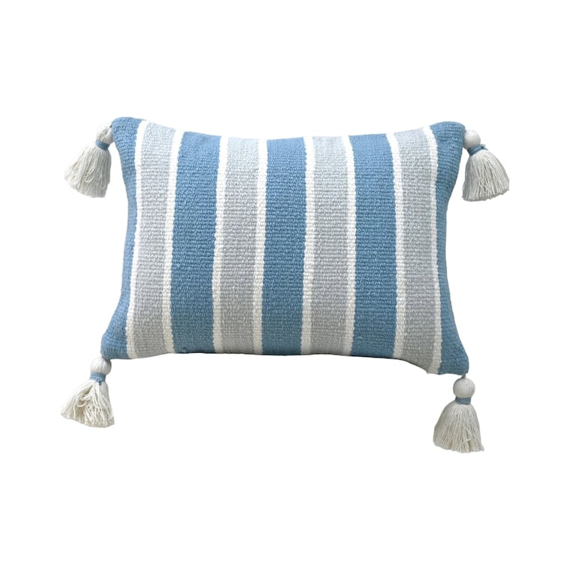 Linden Street Handwoven Corner Tassels Decorative Pillow 14X20