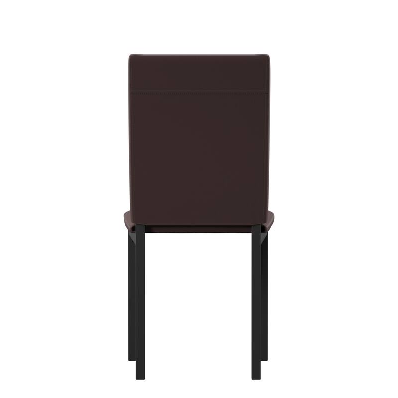 Darcy Espresso Metal Upholstered Dining Chair (Set of 2) by iNSPIRE Q Bold