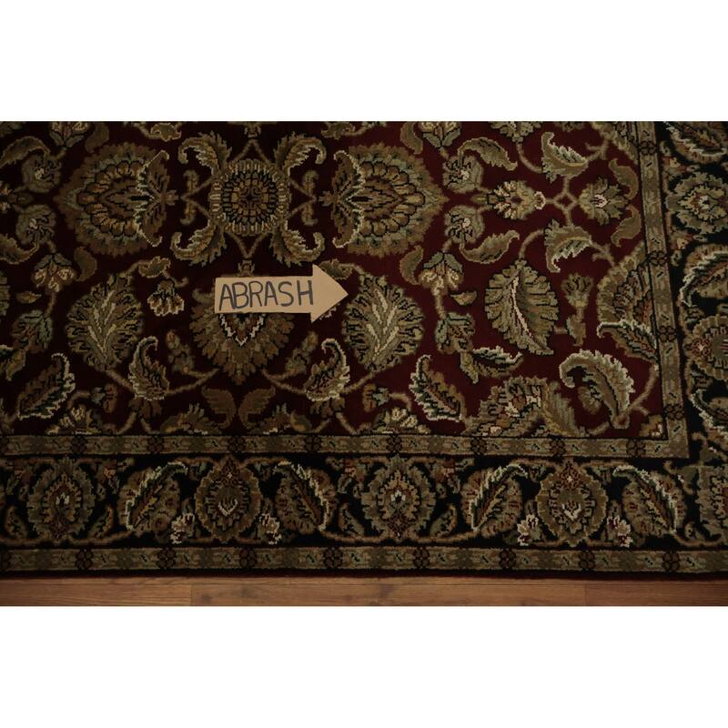 Hand Knotted Oriental 100% Wool Carpet Traditional Floral Red Agra Area Rug - 6' 0'' X 4' 1''