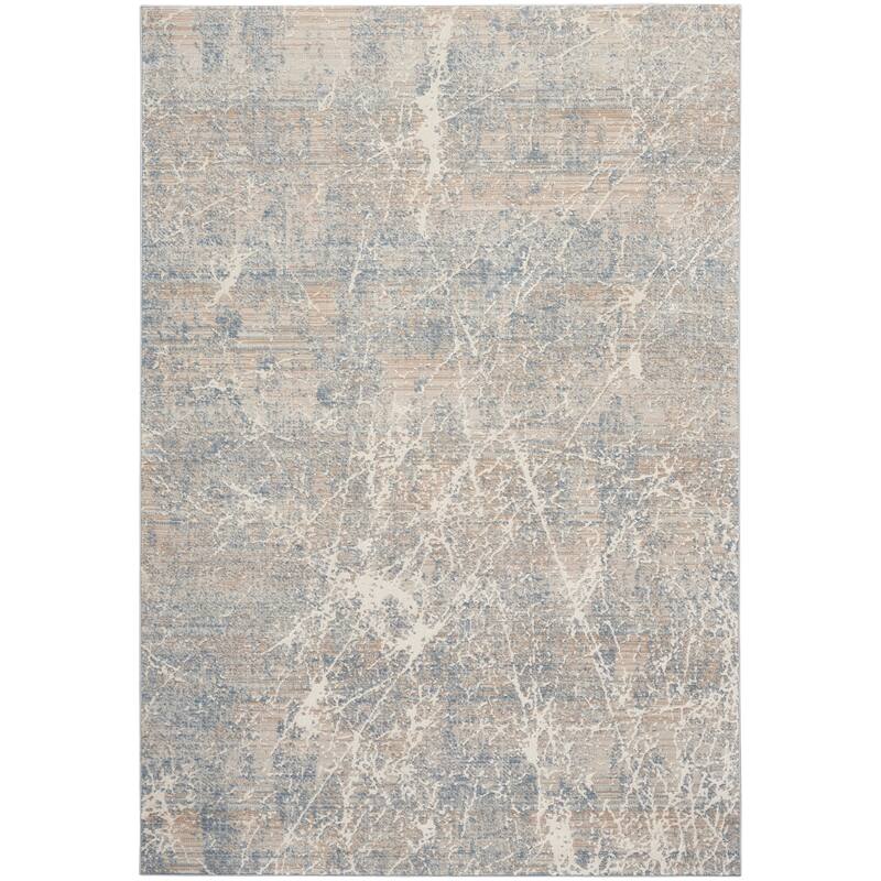 Nourison Splendid Indoor Abstract Area Rug - 3' 11" x 5' 11" - Beige/Blue