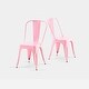 preview thumbnail 15 of 116, Industrial Metal 18 Inch Stackable Dining Chair Set