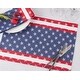 preview thumbnail 5 of 3, Americana Design Table Mats (Set of 4) - 13"x19"